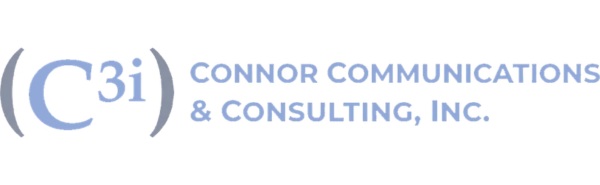 Logo for Connor Communications & Consulting, Inc., featuring stylized text with emphasis on communication solutions in rural health settings.